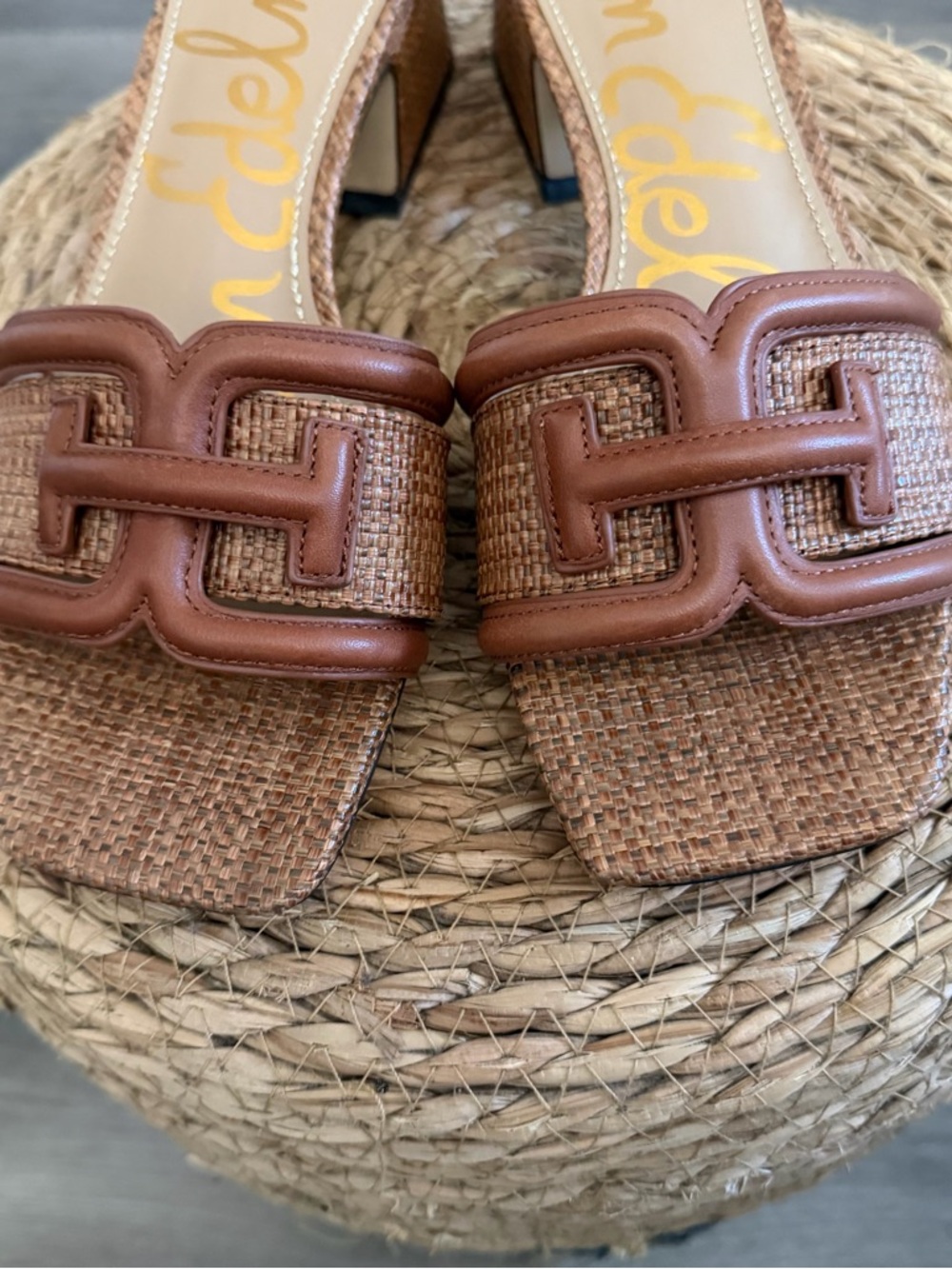 Sam Edelman Waylon Block Heel Slide Size 7 - Picture 2 of 9